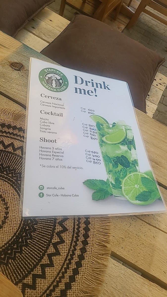 Menu Star Cafe Restaurant - Habana Cuba-4