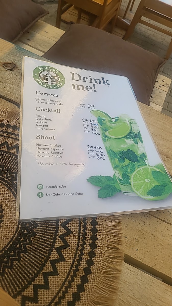 Menu Star Cafe Restaurant - Habana Cuba-6